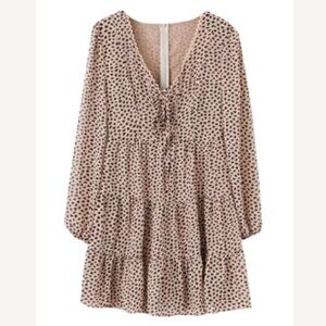 Goodnight Macaroon ‘Eli’ Leopard Print Flared Dress